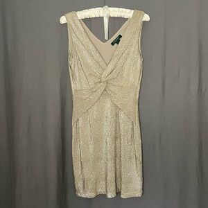Metallic Gold Slip Dress